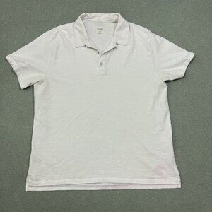 Rag & Bone Men’s White Polo Shirt Size XL Classic Corpcore